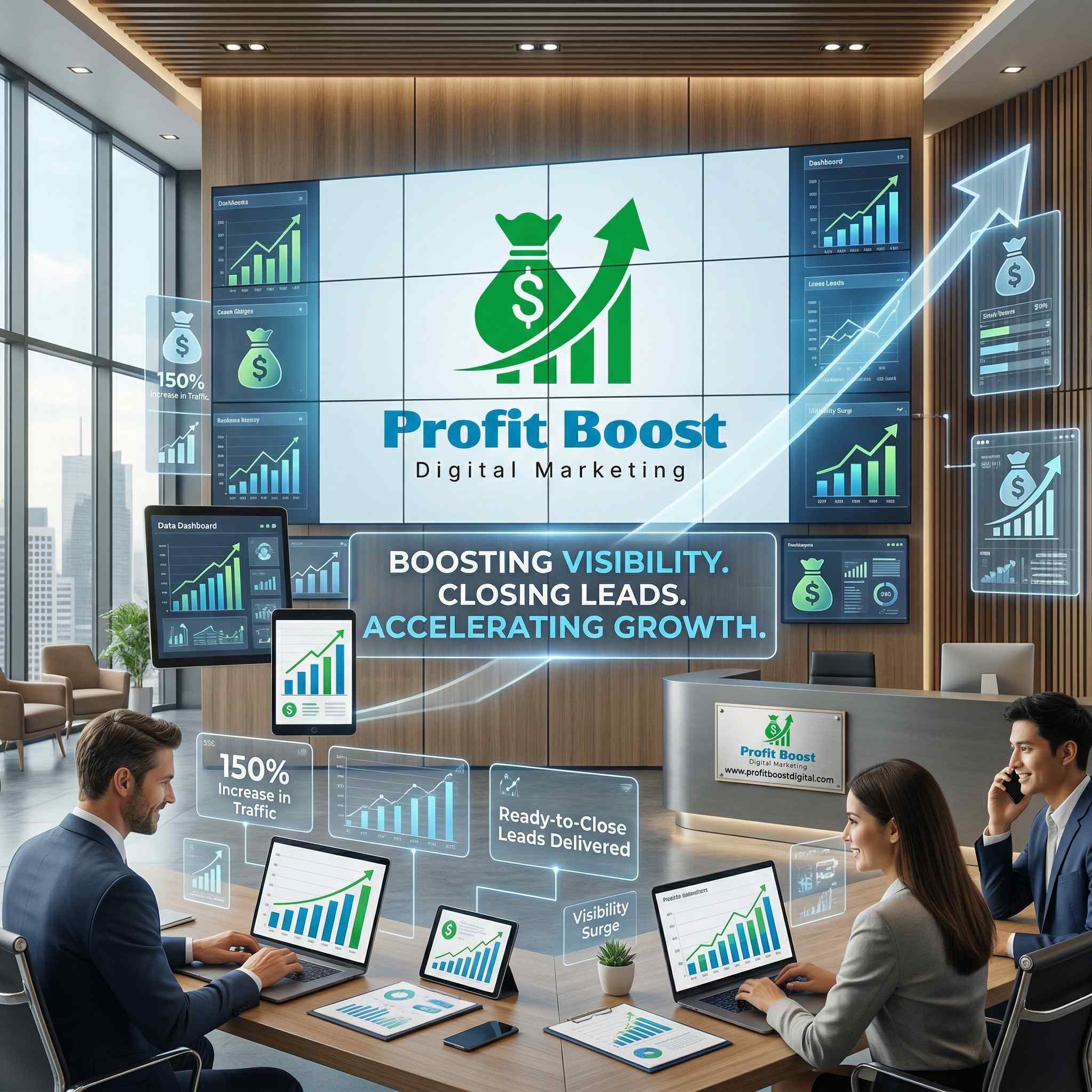 Profit Boost Digital Marketing — boosting visibility and closing leads